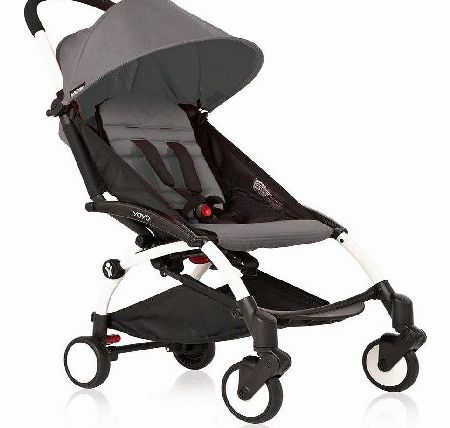 YoYo 6m+ Pushchair Grey With White Frame