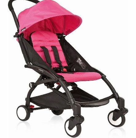 YoYo 6m+ Pushchair Pink With Black Frame