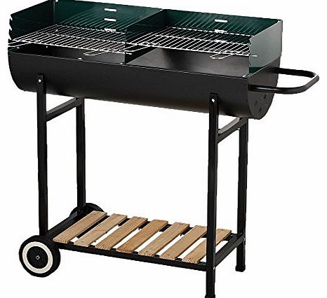 Backyard  HALF BARREL CHARCOAL DRUM BARBECUE BBQ   FREE 3PC TOOL KIT