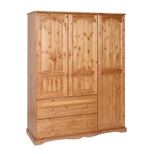 Badger Triple Wardrobe - 2 Drawer