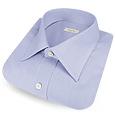 Light Blue Classic Spread Collar Cotton Dress Shirt