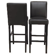 Barstool, Black & Black PU