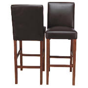 Barstool, Walnut & Brown PU