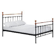 Double Bedstead, Black With Nestledown