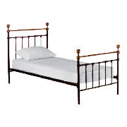 Single Bedstead, Black, With Standard