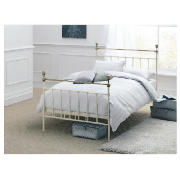 Single Bedstead, Cream, With Standard