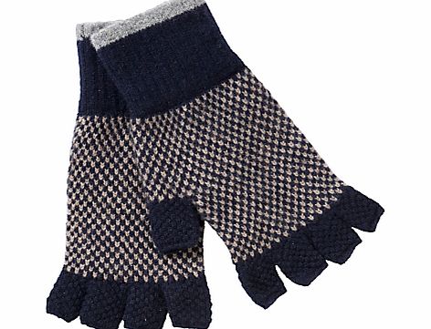 Brodie Check Lambswool Fingerless