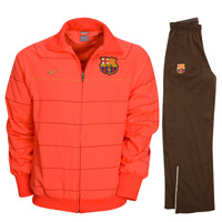 Nike 08-09 Barcelona Woven Warmup Suit (Crimson)