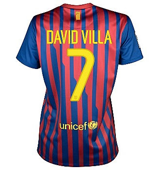 Nike 2011-12 Barcelona Nike Womens Home Shirt (David