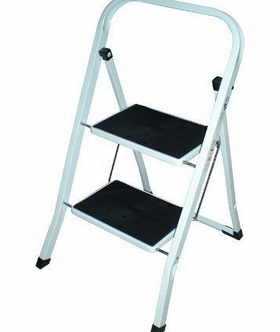 BARGAINS-GALORE 2 TREAD SAFETY NON SLIP FOLDING STEP LADDER STEPLADDER