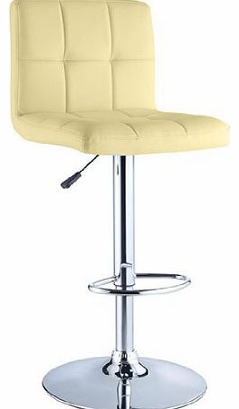 Cuban Cream Faux Leather Breakfast Kitchen Bar Stools