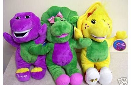 Barney 3 X 12`` BARNEY BJ BABY BOP SOFT TOYS TEDDYS PLUSH