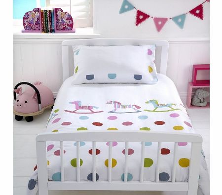 Cot Bed Duvet Cover  Pillowcase Set-Rocks