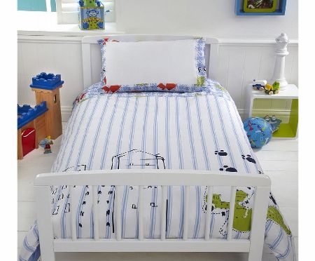 Cot Bed Duvet Cover  Pillowcase Set-Urban