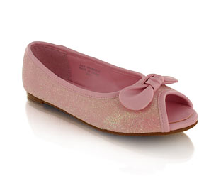 Barratts Sparkly Peep Toe Shoe