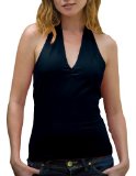 Skinni Fit Halter Neck Top With Hidden Support, Black, S