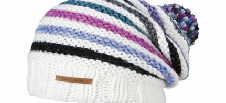 Ladies Barts Anna Beanie. White