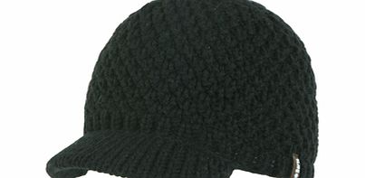 Ladies Barts Lauren Peak Beanie. Black