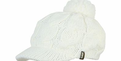 Ladies Barts Tara Peak Beanie. White