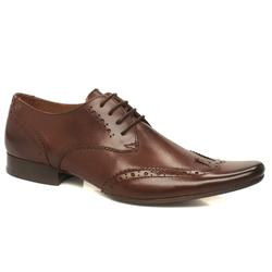 Male Glimps Wing Gib Leather Upper in Brown