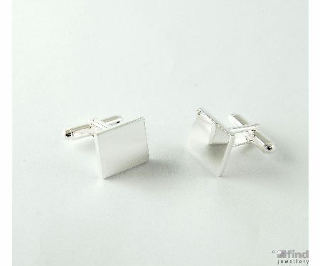 Sterling Silver Square Cufflinks