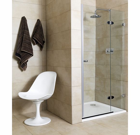 Jade 800mm 2 Part Shower Door (right)