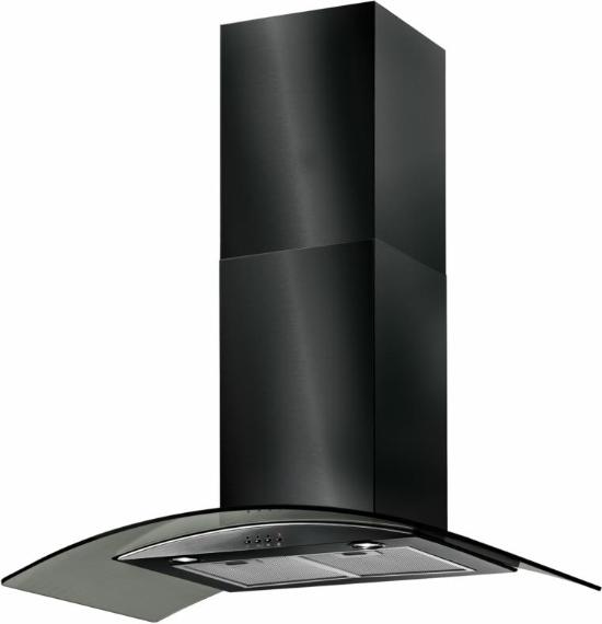 BT9.3BGL 90cm Chimney Hood in Black and