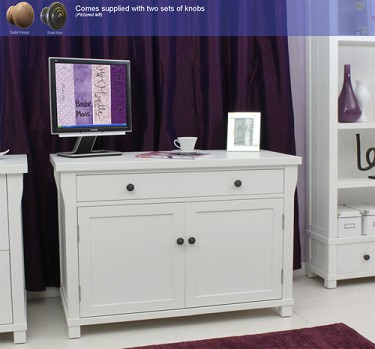 Hampton Pedestal Hidden Computer Desk