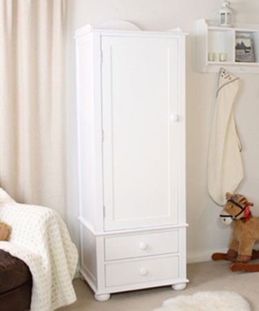 Nutkin Childrens Single Wardrobe With Drawers