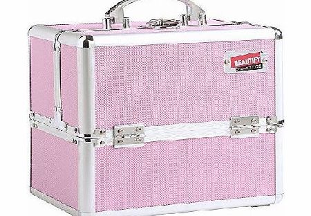 Professional Small Pretty Pink Aluminium Beauty Cosmetics & Make Up Case