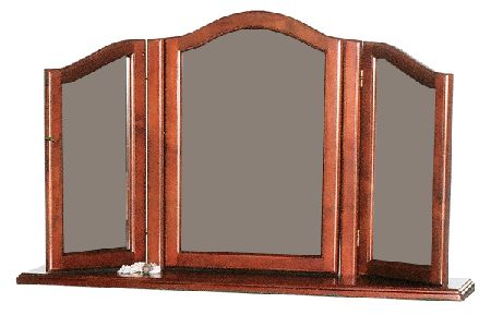 Cherrywood Triple Mirror