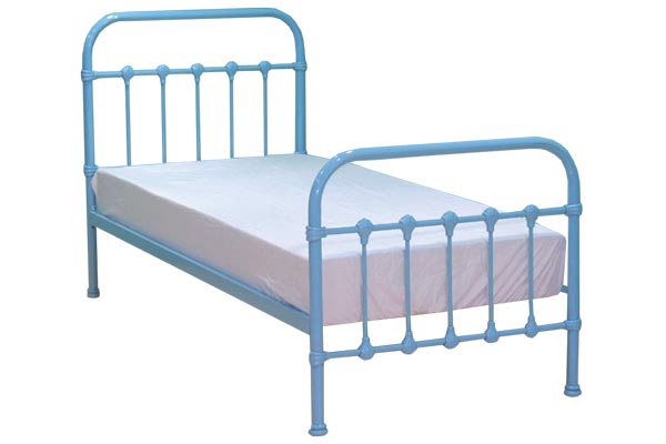 Darwin Baby Blue Metal Bed Frame Single 90cm