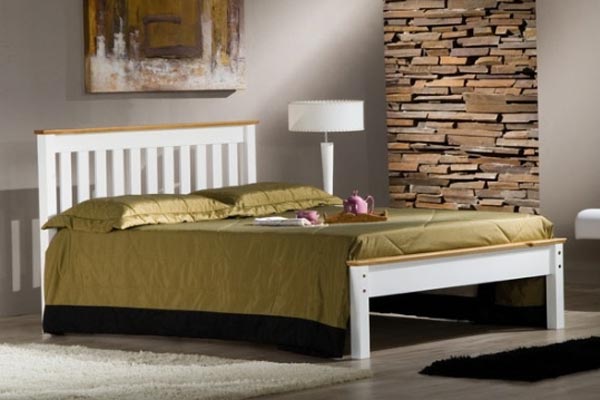 Denver White Pine Bed Frame Small Double 120cm