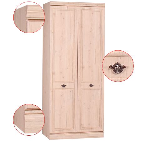 Oyster Bay Range - Wardrobe - 2 Doors