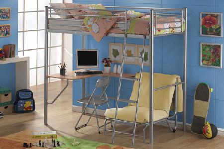 Study Bunk Bed Single