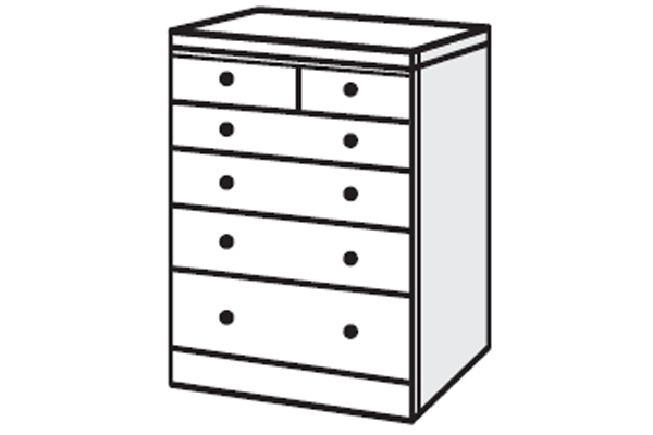 Havana Range - Chest of Drawers (4 Large- 2 Small)