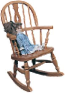 CHAIR ROCKER LOW FIDDLE CHILDS