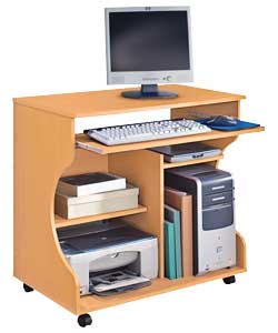 Effect Curved Computer Desk Trolley