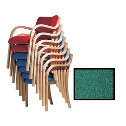 beech Stacking Armchair-Green