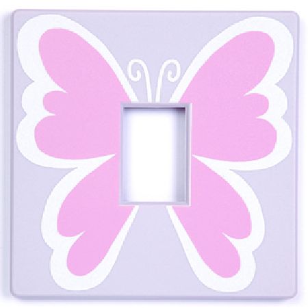 Butterfly Pink Light Switch Cover