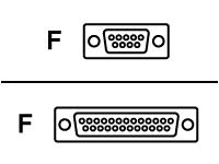 Compact Adapter Block DB9 Female to DB25 Female