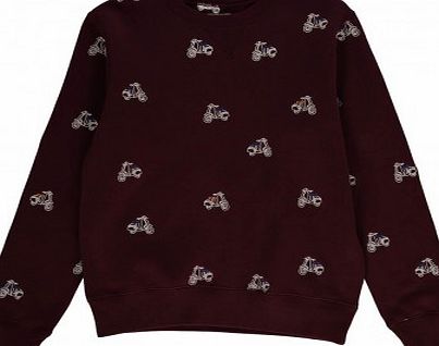 Bellerose Akne Scooters Sweatshirt Burgundy `2 years,3