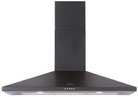 BEL100CHIMBLK 100cm Chimney Hood in Black