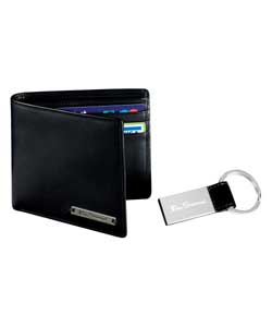 Wallet and Key Ring Gift Set