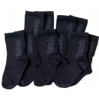 Junior Five Pack Dress Sock Black