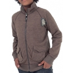 Junior Military Print Track Top Brown