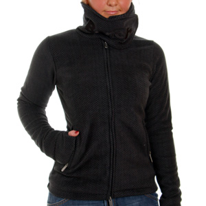 Funnel Neck Zip fleece - Black