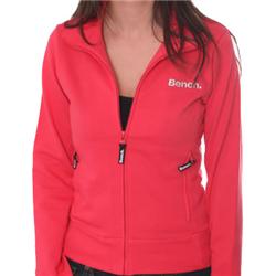 Ladies Hybrid Zip Thru Jacket - Geranium