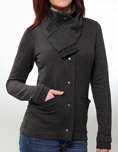 Bench Ladies Mike Zip sweat jacket - Ebony