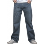 Mens United Loose Fit Jean Distress Wash